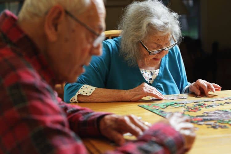 Puzzle Senioren alte Menschen