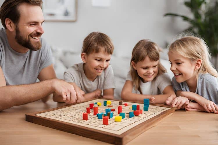 Brettspiel aus Holz Familie Vergleich