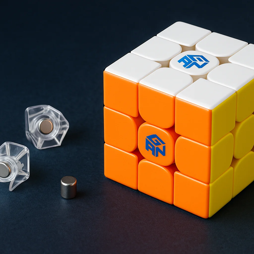 GAN Rubik's Cube mit sichtbaren Magneten und transparenten Eckstücken